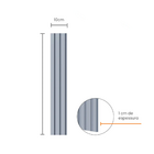 Painel Ripado Eva Laminado Autocolante Flexivel 10cm Play | V